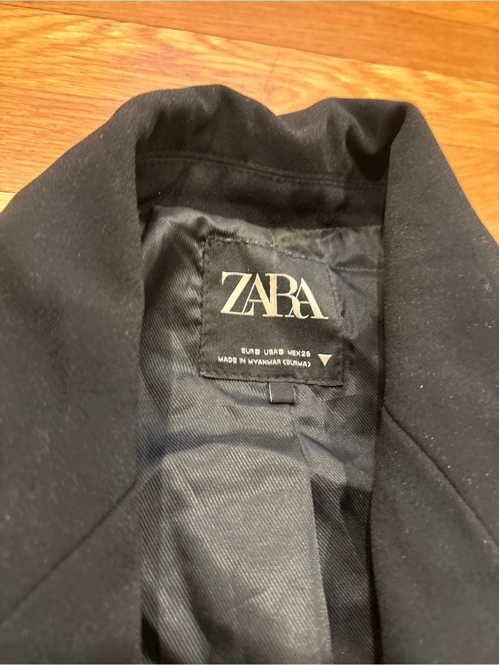 Zara Women’s Black Double-Breasted Blazer Jacket - Picture 2 of 3